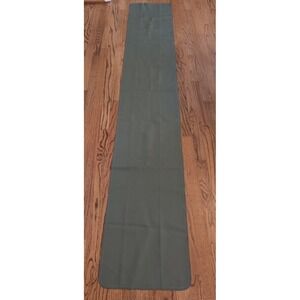GATHRE Bonded Leather Table Runner Olive Sage Green Wipeable Mat 8' Extra Long